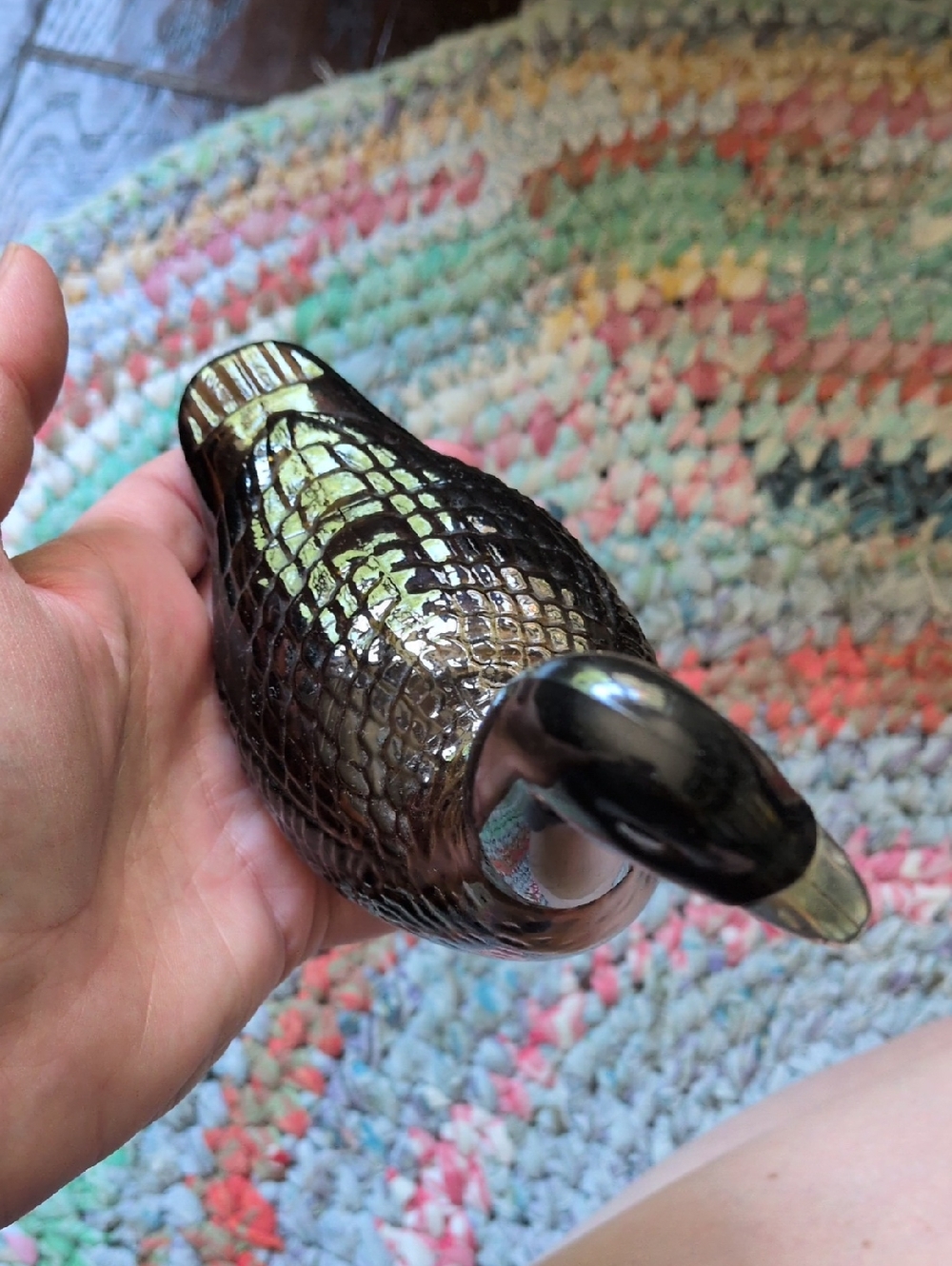 Vintage 1970s Avon Canada Goose Brown Glass Perfume Cologne Bottle Decanter - Picture 11 of 12